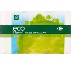 Carrefour Papier Toaletowy Eco 2W 8 Rolek