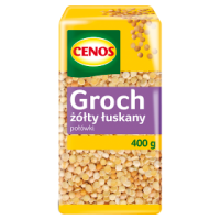 Cenos Groch Żółty Łuskany Połówki 400 G 