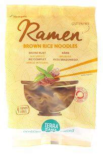 Makaron (Ryżowy Razowy) Ramen Bezglutenowy Bio 280 G - Terrasana [BIO]