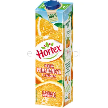 Hortex Nektar Pomarańcza Z Miąższem Karton 1L
