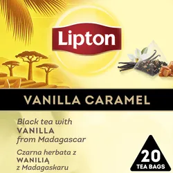 Lipton Herbata Piramidki Vanilla Caramel 20Torebek