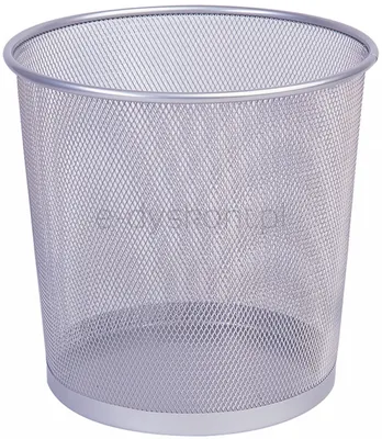 Q-Connect Kosz na Śmieci Office Set metalowy 12l srebrny