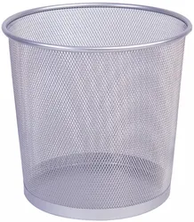 Q-Connect Kosz na Śmieci Office Set metalowy 12l srebrny