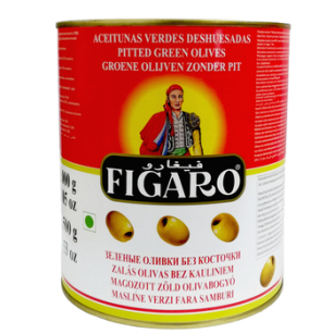 Figaro Oliwki Zielone Drylowane 3Kg