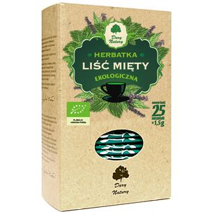 Herbatka Liść Mięty Bio (25 X 1,5 G) 37,5 G - Dary Natury [BIO]