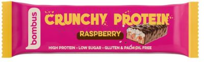 Bombus Bananas Baton Crunchy Protein Malinowy Bezgl. 50 G