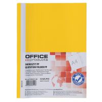 Office Products Skoroszyt, 120/180 mic, PP, żółty [BIURO]