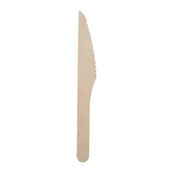 Topseller Noże, Drewno, 16,5 Cm, Kolor: Naturalny 50 Szt.