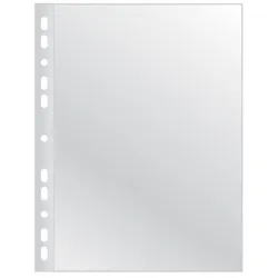 Q-Connect Koszulki na dokumenty poszerzane, PP, A4, groszkowe, 40mikr., 50szt.