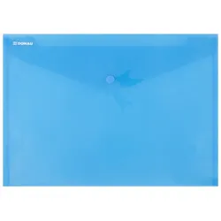 Donau Teczka kopertowa zatrzask, PP, A4, 180mikr., niebieska