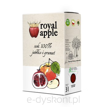 Sok Jabłkowy Z Granatem Royal Apple 3L