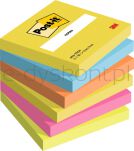 Post-It  Karteczki Samoprzylepne, Energetic, 76X76Mm, 6X100 Kart. - 3