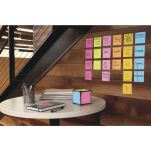 Post-It  Karteczki Samoprzylepne, Energetic, 76X76Mm, 6X100 Kart. - 5