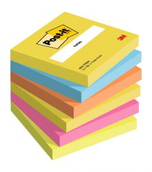 Post-It  Karteczki Samoprzylepne, Energetic, 76X76Mm, 6X100 Kart.