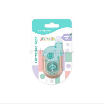 Keyroad Korektor w taśmie Jelly Gel, 5mmx8m, blister, mix kolorów