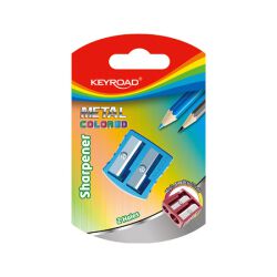 Keyroad Temperówka metalowa Metal-Colourfull, aluminiowa, podwójna, blister, mix kolorów