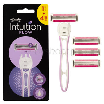 Intuition Flow maszynka Do Golenia dla kobiet, rączka + 4 Wkłady