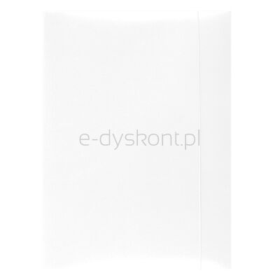 Office Products Teczka Z Gumką, Karton, A4, 300Gsm, 3-Skrz., Biała 