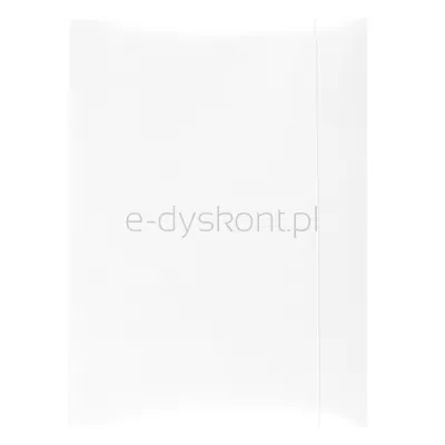 Office Products Teczka Z Gumką, Karton, A4, 300Gsm, 3-Skrz., Biała 