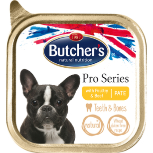 Butcher'S Pro Series Dog Teeth&Amp;Bones Z Drobiem I Wołowiną Pasztet 150G