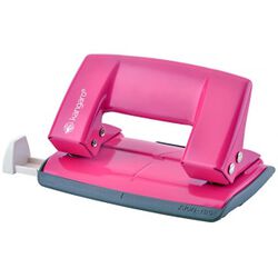Kangaro DziurkaczAion-10G/S, dziurkuje do 10 kartek, metalowy, w pudełku PP, różowy