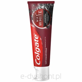 Colgate Pasta Do Zębów Max White Charcoal Wybielająca Z Aktywnym Węglem 75Ml