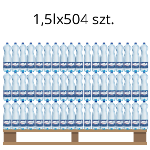 Primavera Woda Źródlana gazowana pet 1,5l <br>(Paleta 504 szt.)