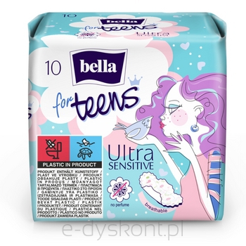 Bella Podpaski For Teens Sensitive 10 Sztuk