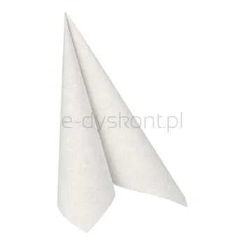 Serwetki, "ROYAL Collection", składane w 1/4, 40 cm x 40 cm, białe, "Casali", 50 szt.