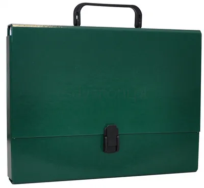 Office Products Teczka-Pudełko Pp, A4/5Cm, Z Rączką I Zamkiem, Zielona 