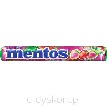 Mentos Cukierki Strawberry Mix Rolka 37,5G