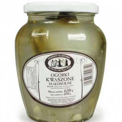 Produkty Klasztorne Ogórki KwaSzampone Małosolne 630 G / 350 G