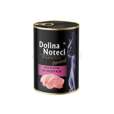 Dolina Noteci Premium Mokra karma dla kotów sterylizowanych puszka indyk 400g