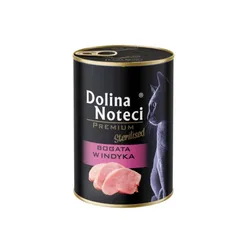 Dolina Noteci Premium Mokra karma dla kotów sterylizowanych puszka indyk 400g