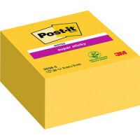 Post-It Kostka samoprzylepna Super Sticky (2028-S), 76x76mm, 1x350 kart., ultra żółta [BIURO]