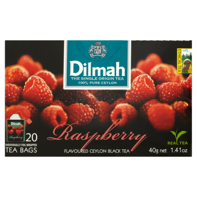Dilmah Herbata Raspberry Flavoured Black Tea 20X2 G