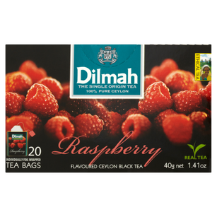 Dilmah Herbata Raspberry Flavoured Black Tea 20X2 G