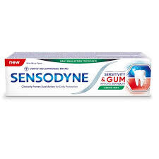 Sensodyne NadwrazLiwos?C?  Dzia?Sła Caring Mint Pasta Z Fluorem Do Nadwrażliwych Ze?Bo?W I Dziąseł O Smaku Miętowym, 75 Ml