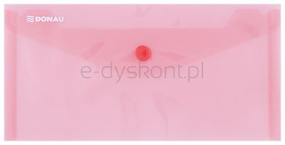 Donau Teczka kopertowa zatrzask, PP, DL, 180mikr., czerwona