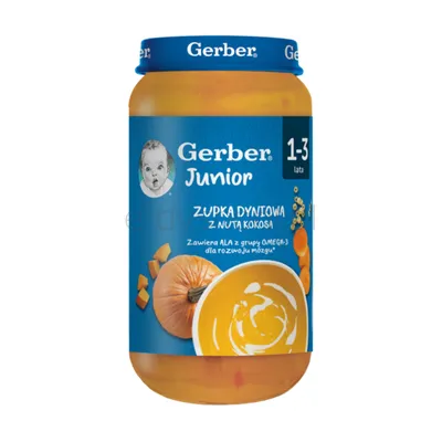 Gerber Zupka Dyniowa z nutą kokosa 250g?