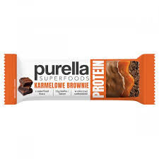 Purella baton proteinowy karmelowe brownie 45g