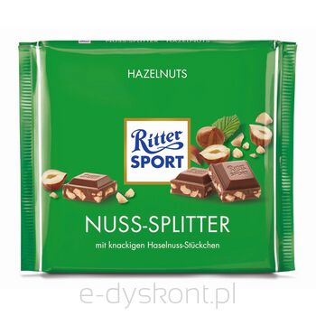 Ritter Sport Czekolada Mleczna Z Ciętymi Orzechami Laskowymi 250G