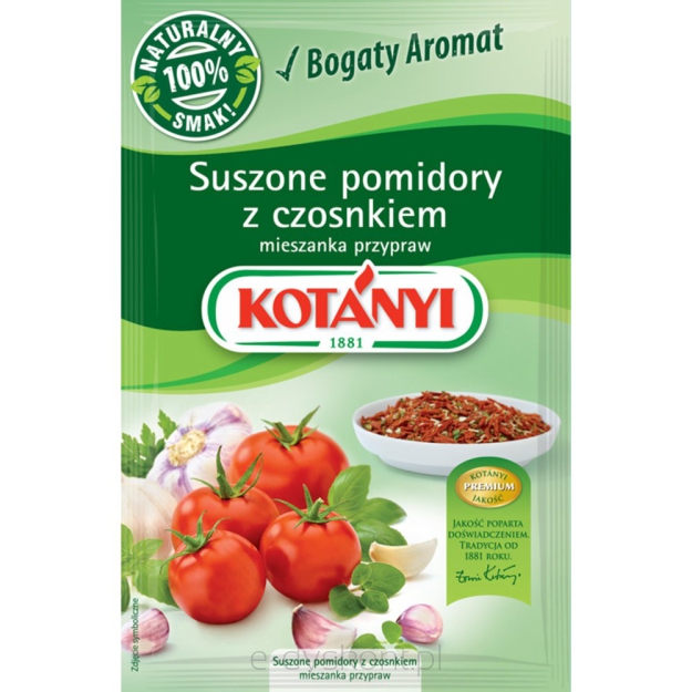 Kotanyi Suszone Pomidory Z Czosnkiem 22G