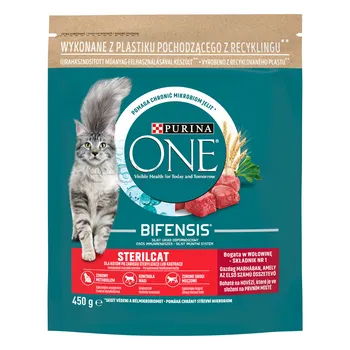 Karma Kot Purina One Sterilcat Wołowina450 G Nestle