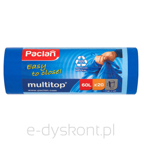 Paclan Mulitop Worki Na Śmieci 60L 24 Szt.