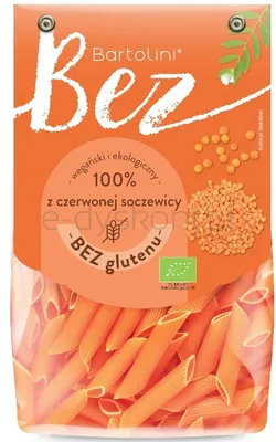 Makaron z czerwonej soczewicy penne BEZGL. BIO 250g