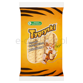 Tygryski Chrupki Kukurydziane Plecione 70G