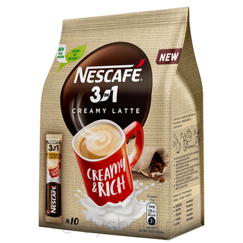 Nescafe 3In1 Creamy Latte 10 X 15G