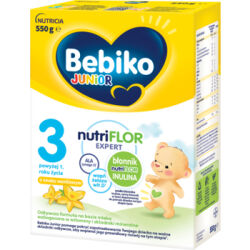 Bebiko Junior 3 Odżywcza formuła na bazie mleka dla dzieci powyżej 1. roku o smaku waniliowym 550 g
