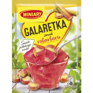 WINIARY Galaretka o smaku rabarbarowym 47g